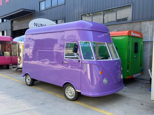 Vintage purple food truck - vintage,
