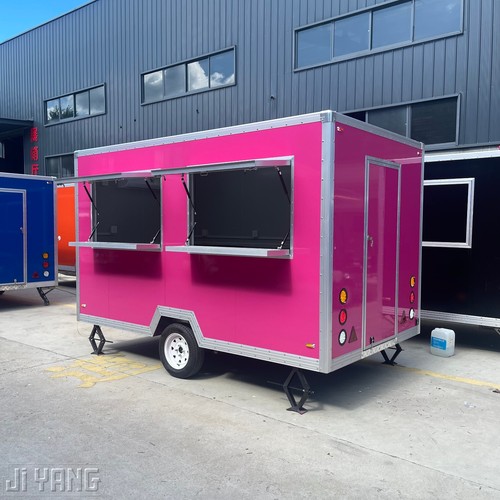 Pink food trailer - pink,