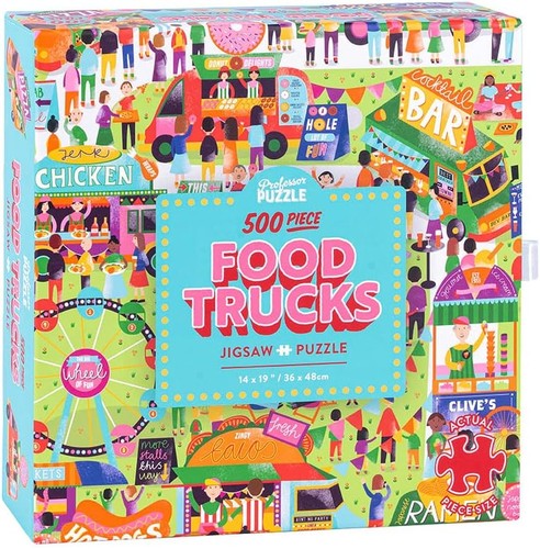 Food trucks 500 piece puzzle - food,