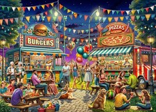 Food Trucks Jigsaw Puzzle 1000