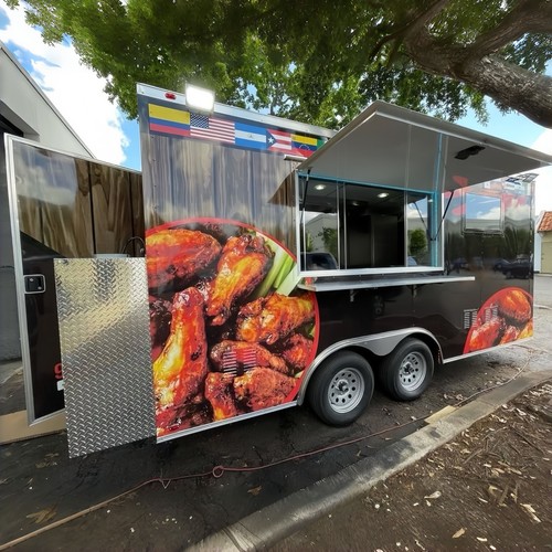 Bbq food trailer fried - food,